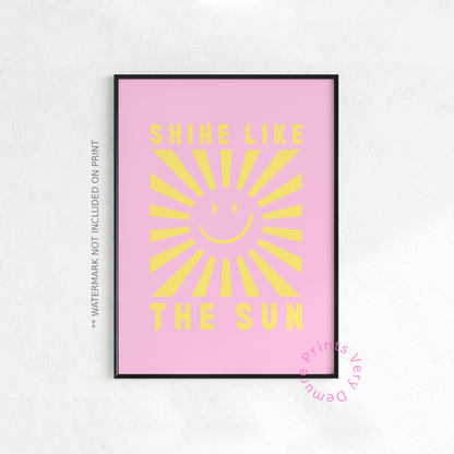 Shine Like The Sun - Light Pink & Yellow