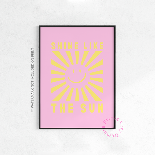 Shine Like The Sun - Light Pink & Yellow