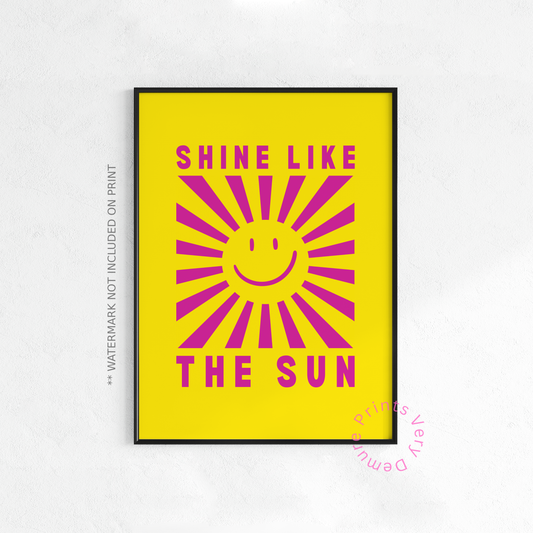 Shine Like The Sun - Purple & Yellow