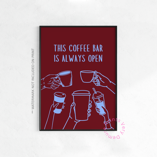 Ce café est toujours ouvert - Magenta
