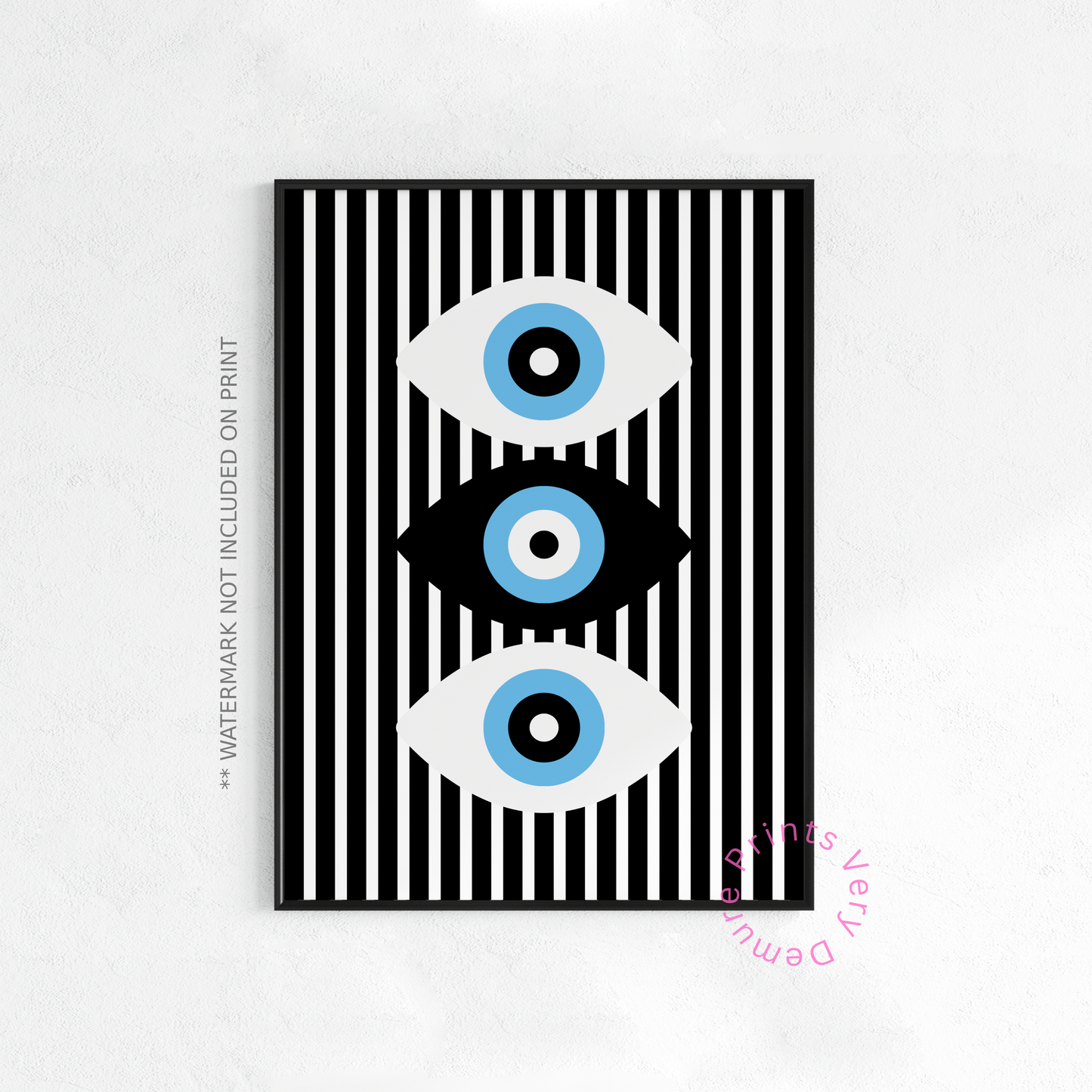 Trio Eyes - Monochrome Blue