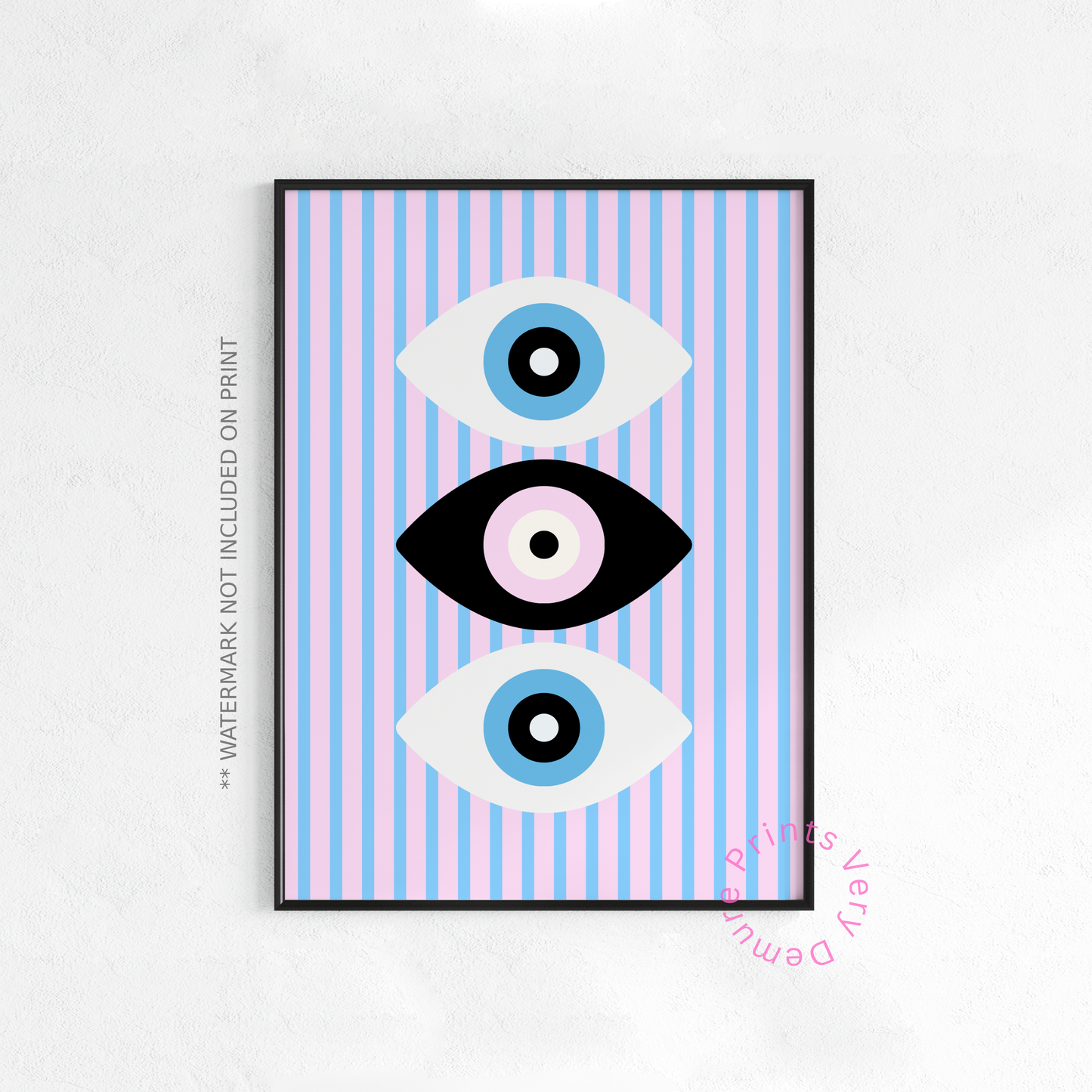 Trio Eyes - Monochrome Pastel