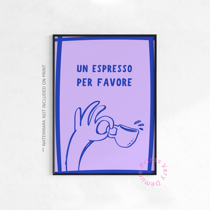 Un Espresso Per Favor - Lavender