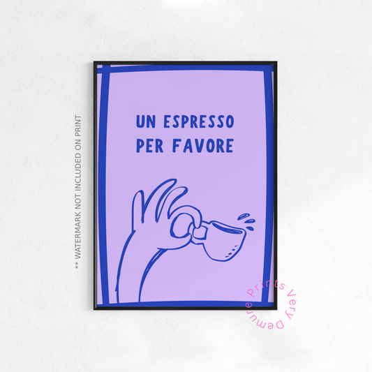 Un Espresso Per Favor - Lavender