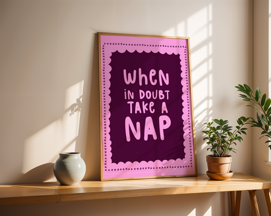 When In Doubt, Take a Nap - Plum