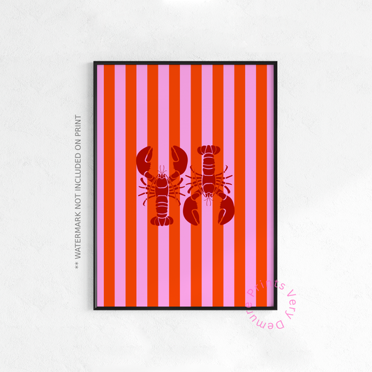 Pink Red Lobsters