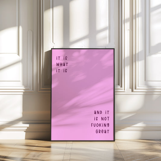 It is Not Fucking Fabulous - Pink